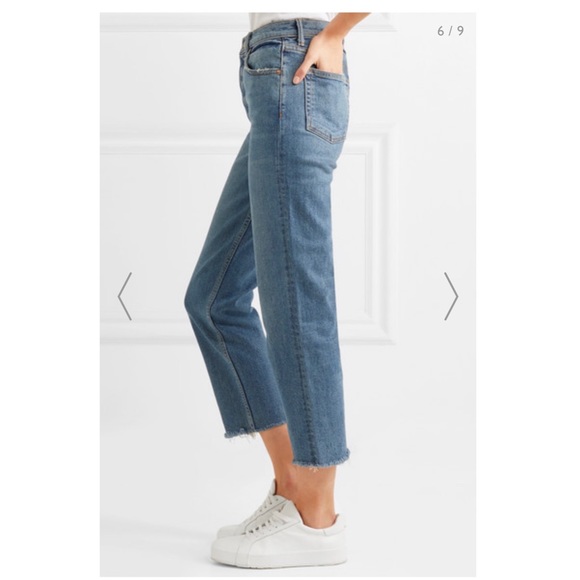 GRLFRND HELENA cropped mid rise straight leg jeans - Picture 4 of 8